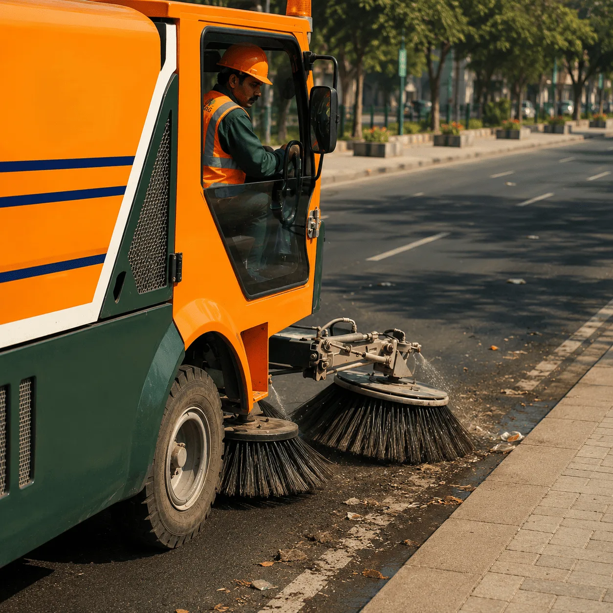 Mechanical Road Sweeping