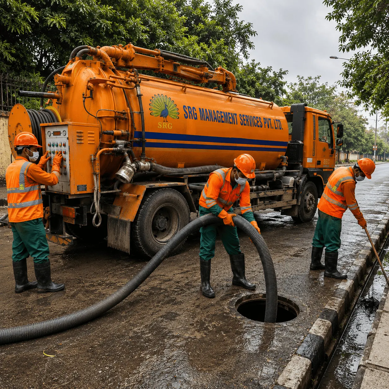 Mechanized Sewer Line & Manhole Cleaning
